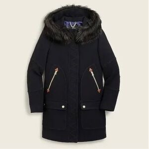 J Crew Chateau Parka in Italian Stadium Cloth Wool